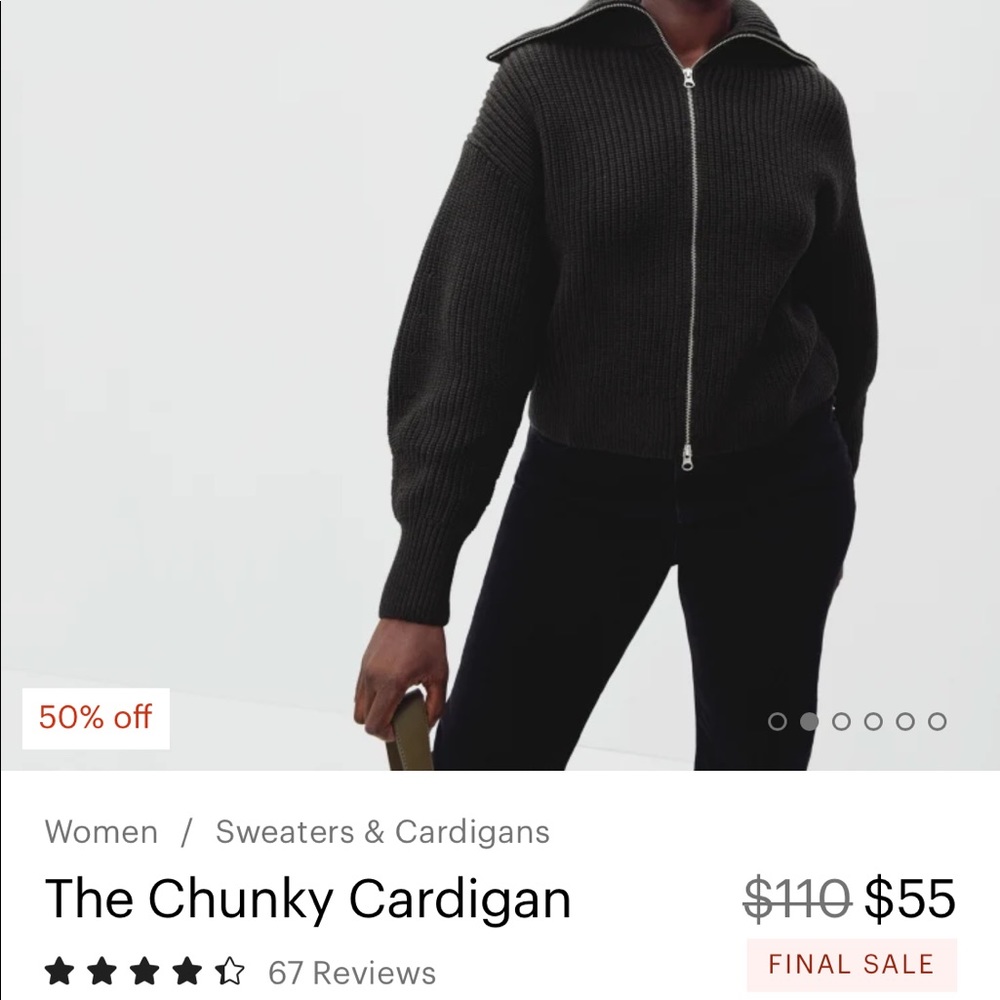 EUC Everlane Chunky Cardigan - M